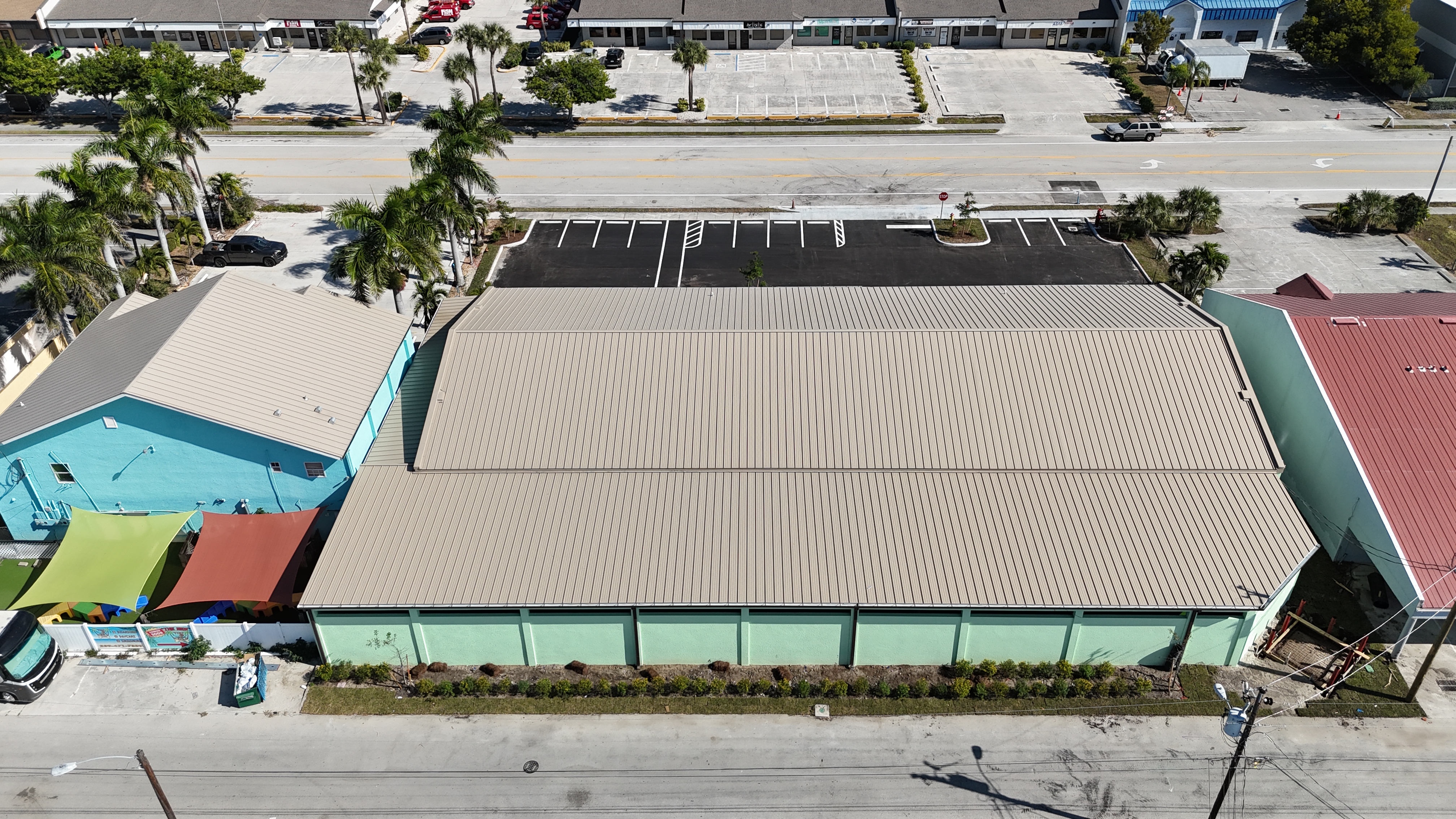 Tiki Tails Dog Resort back exterior view